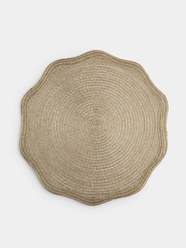 Аспаптарға арналған майлық, 38 см, полиэстер, бұйра, алтын, Rotary shine, image-0