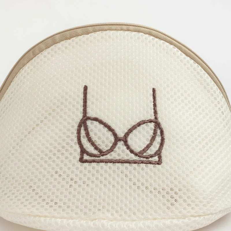 Бюстгалтерлерді жууға арналған сөмке, 18х15 см, полиэстер, сарғылт-қоңыр, Safety new, image-1