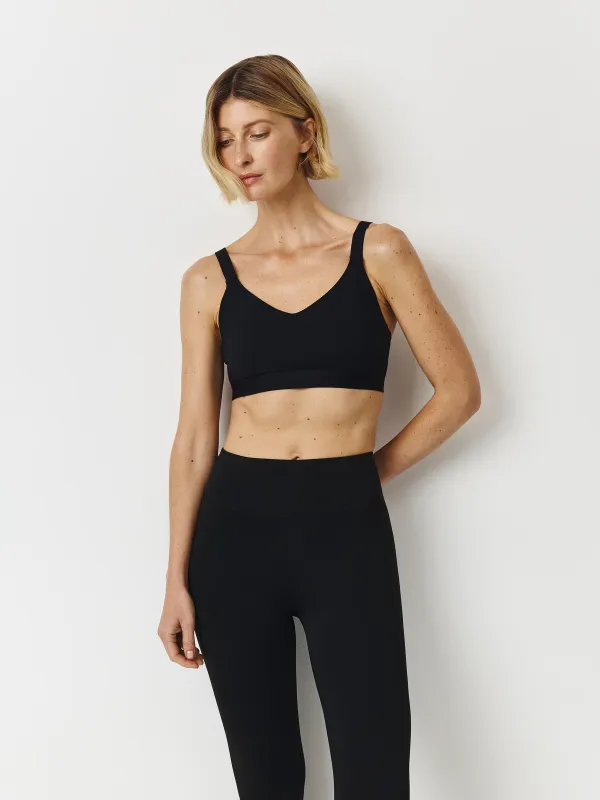 Әйелдерге арналған топ, спорттық, өлшемі L, чашкалары бар, нейлон/спандекс, қара, Ramuna, image-2