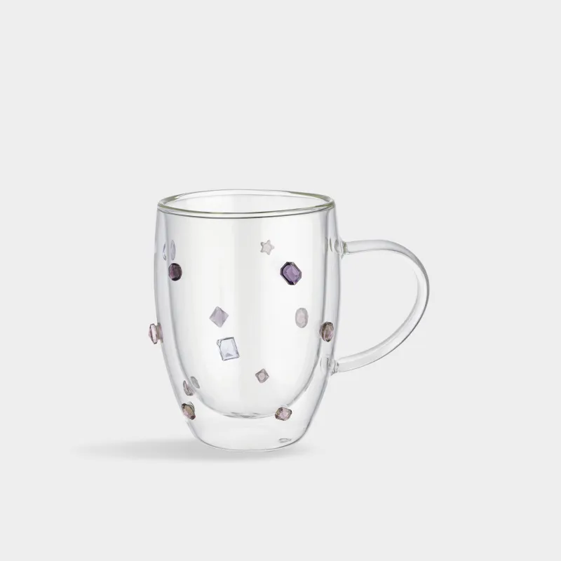Кружка, 330 мл, стекло Б, Кристаллы, Air decor