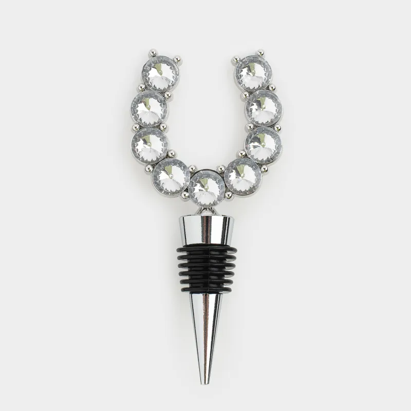 Шарап бөтелкесінің тығыны, 12 см, металл, қара, Таға, Horseshoe