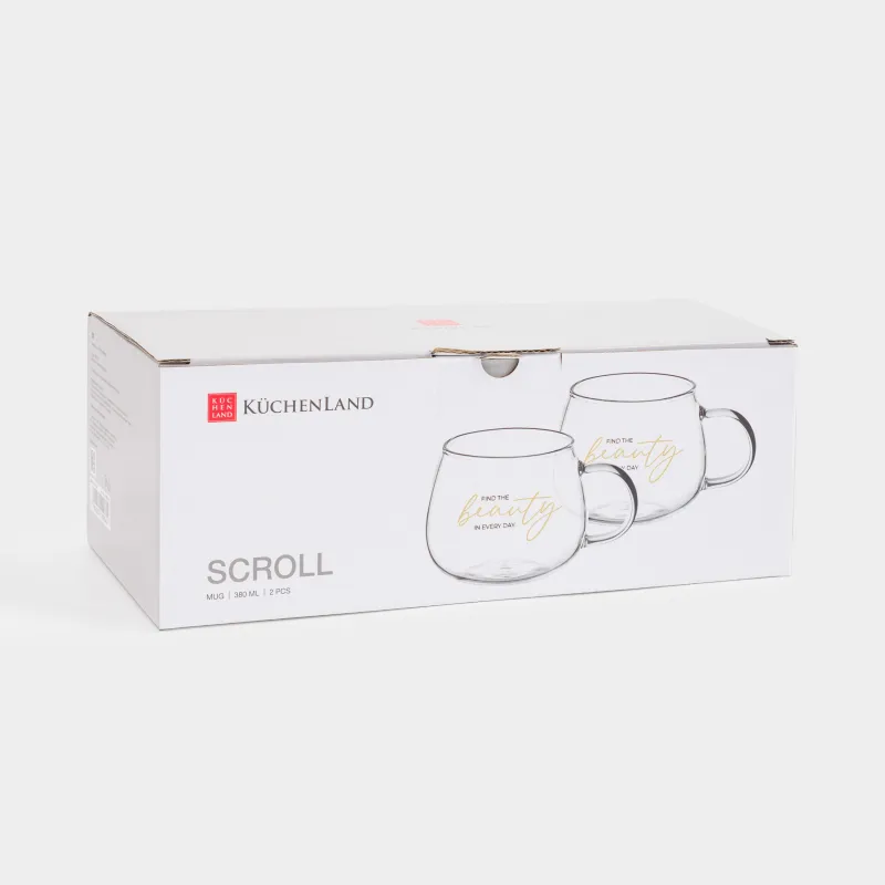 Кружка, 380 мл, 2 шт, Find the beauty, Scroll, image-5
