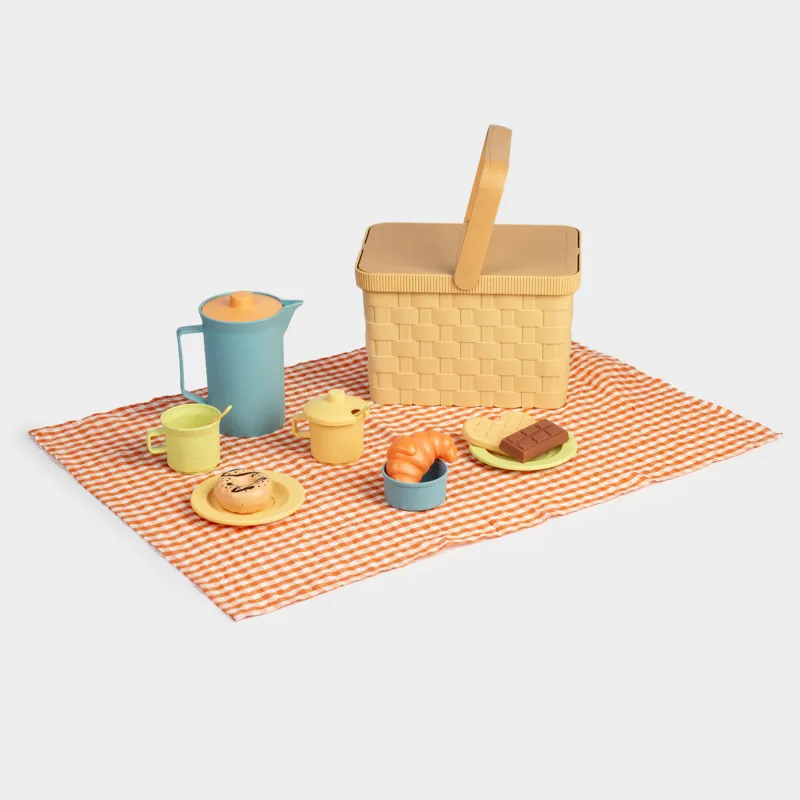 Ойын жиынтығы, 14 зат, өсімдік талшығы/пластик, Пикникке арналған себет, Game