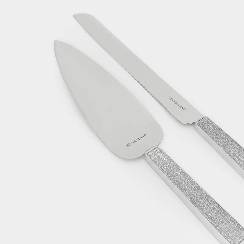 Торт ұсынуға арналған құрылғылар, 2 зат, қалақ/пышақ, болат, Winter antarctica, image-5