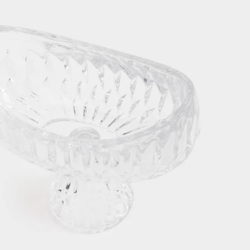 Кәмпит ыдысы, 17х15 см, аяқты, шыны Р, Rhomb, image-4