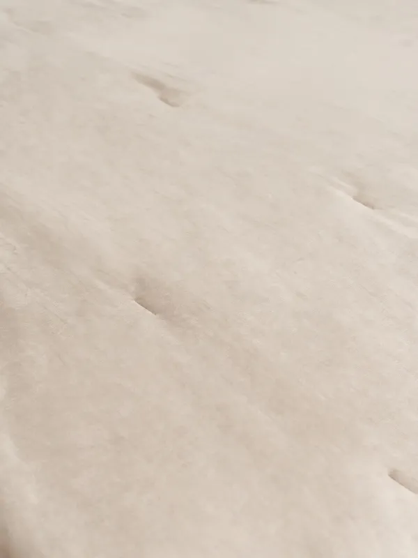 пқыш, 220х240 см, төсеніш, барқыт/микрофибра, сарғылт, жақтау, Stitch velvet, image-3