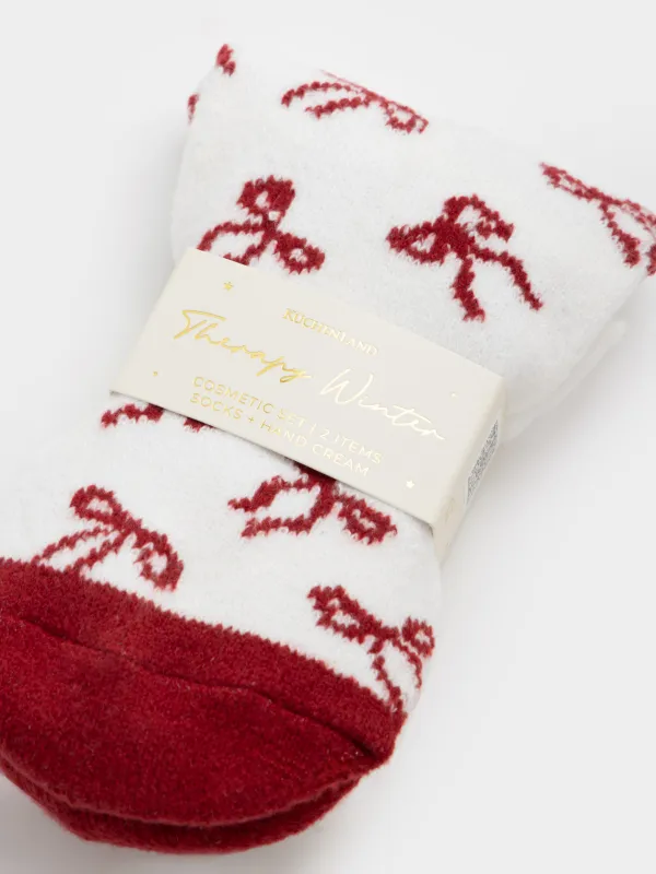 Косметикалық жиынтық, 2 зат, қолға/шұлыққа арналған крем, Кокос жаңғағы/Ваниль, Therapy winter, image-4