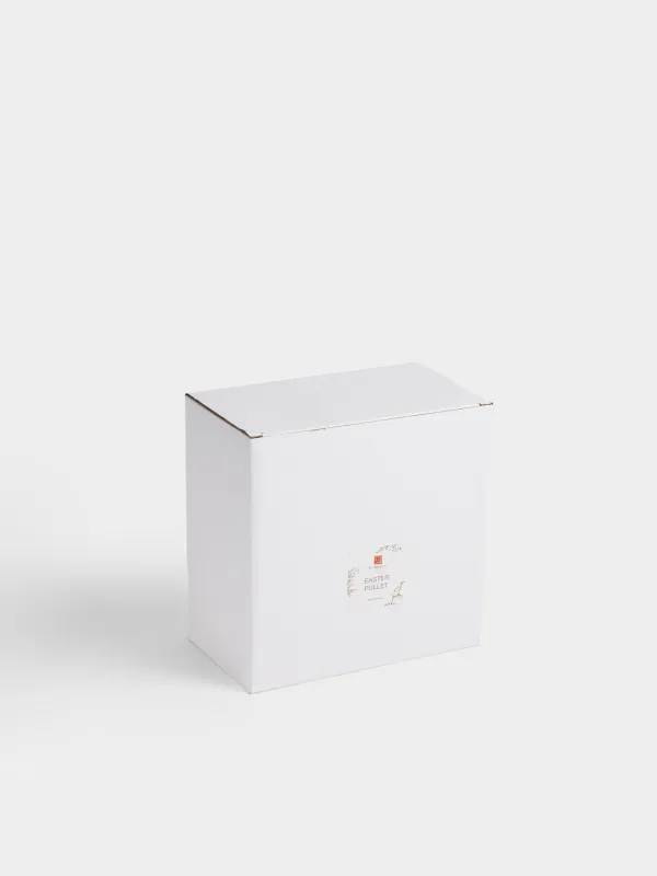 Блюдо пасхальное, 20х12 см, 8 отд, керамика D, бежево-золотистое, Курица, Easter pullet, image-5