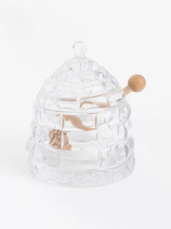 Балға арналған банкі, 290 мл, қасық, шыны Р/ағаш, Өрнектер, Honey, image-0