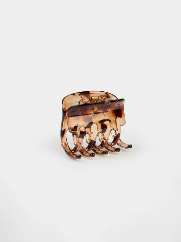 Шаш қыстырғыш, 7 см, пластик, қара, Шашқа арналған краб, Glam, image-1