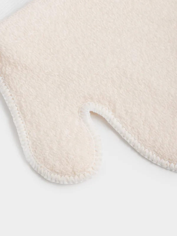 Мочалка-варежка для мытья тела, нейлон/хлопок, Unique spa, image-3