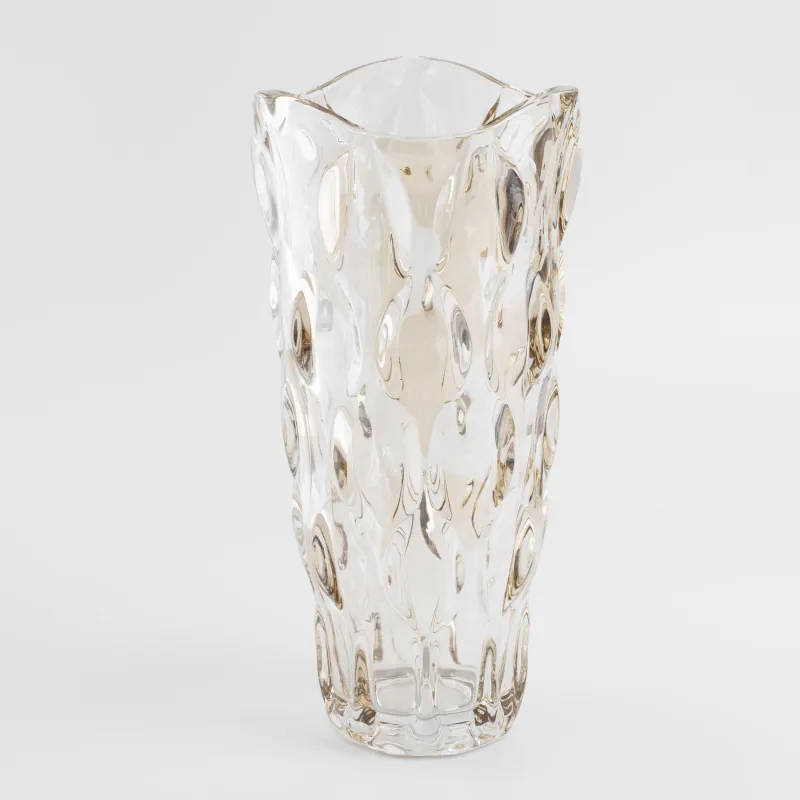 Ваза для цветов, 29 см, стекло, янтарная, Allant