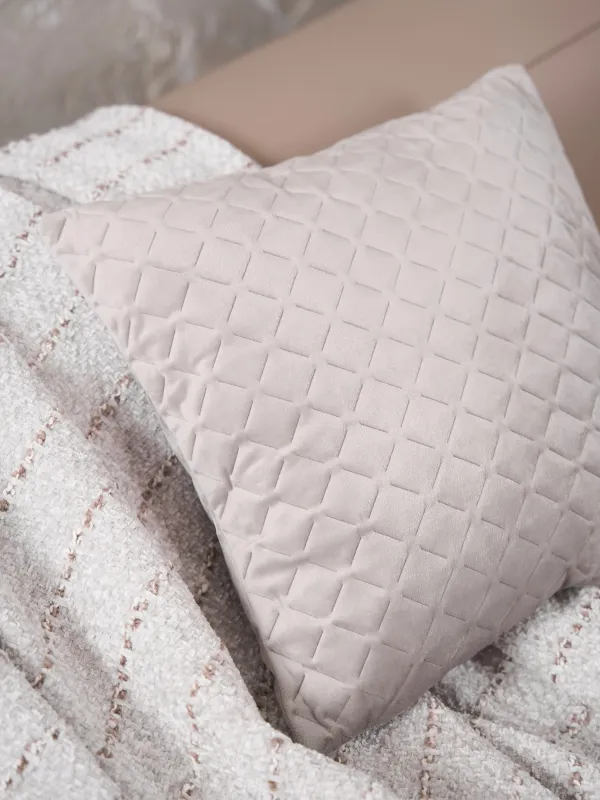 Жастық сәндік, 45х45, көрпе, барқыт, сирень, Ромбтар, Sewing, image-3