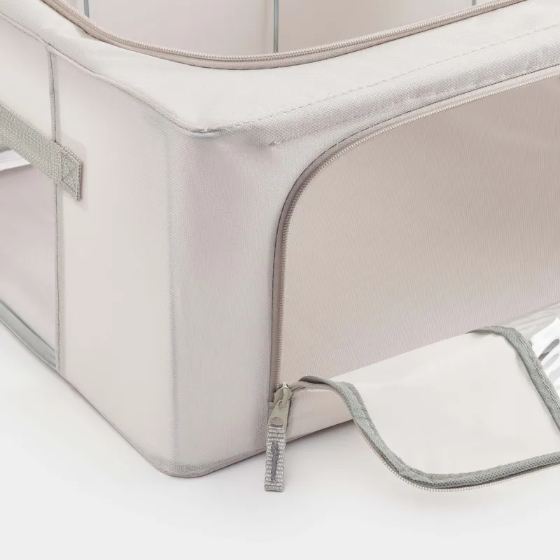 Заттарға арналған ұйымдастырушы- қорап, 50х40х22 см, найзағай, оксфорд, сұр, Pedant, image-2