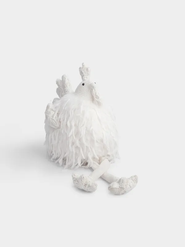 Изделие декоративное, 37 см, полиэстер, молочное, Петух, Rooster, image-1