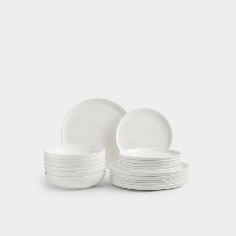 Сервиз обеденный, 6 перс, 18 пр, фарфор F, белый, Ideal white