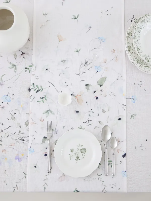 Дорожка настольная, 40х160 см, Весенние цветы, Flowery, image-5