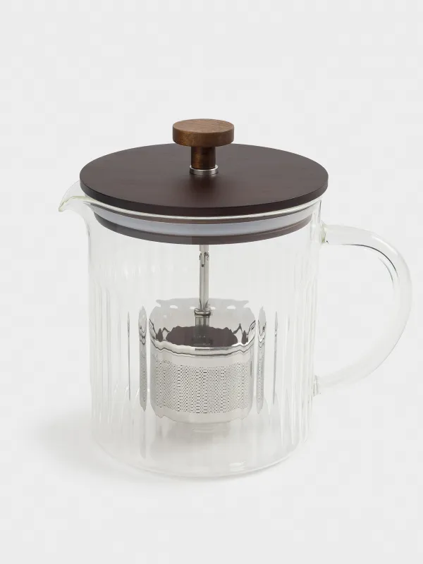 Шай демдеуге арналған шәйнек, 1 л, шыны Б/болат, Bell R, image-1