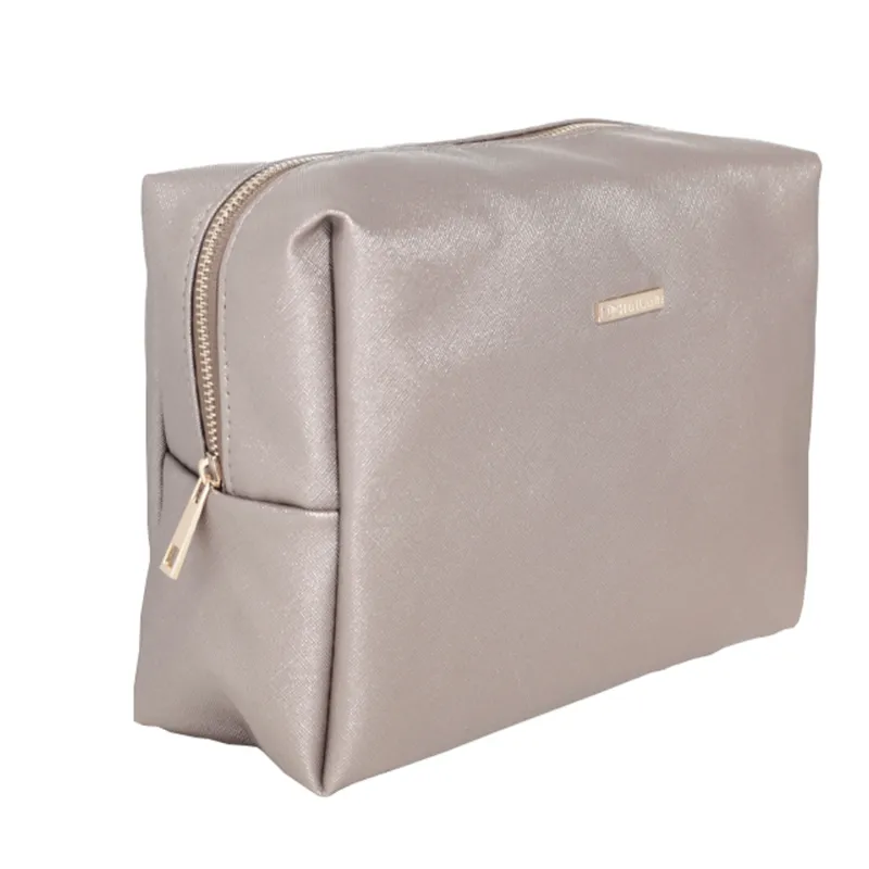 Косметикалық сөмке, 27х17 см, полиуретан, алтын, Сұлулық, image-1