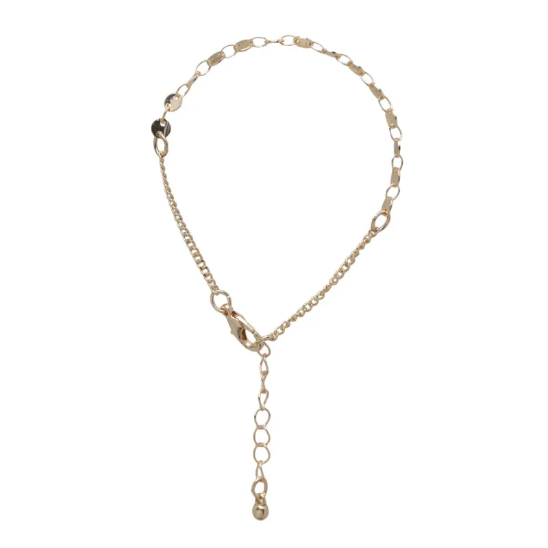 Білезік, 6 см, 2 дана, металл/пластик, алтын, Түрлі-түсті тастар, Mineral, image-3