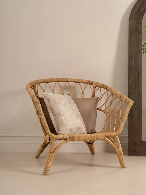 Подушка декоративная, 45х45 см, вельвет, бежевая, Брызги, Sparkly, image-5