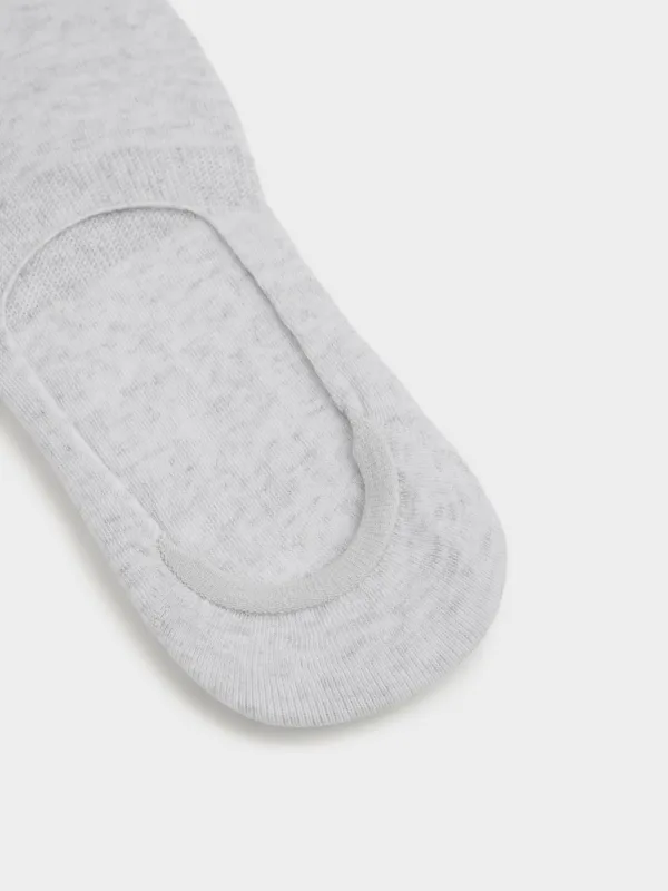 Әйелдерге арналған қысқа шұлықтар, өлшемі 36-38, мақта/полиэстер, сұр, Basic, image-2