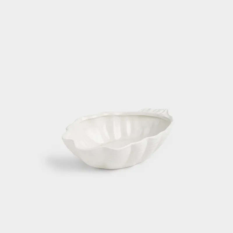 Ыдыс, 23x15x6 см, керамика, сүт түстес, Устрица, Shellfish