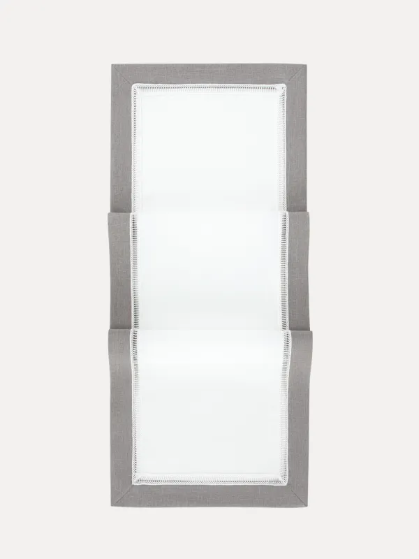 Үстел төсеніші, 40х160 см, полиэстер, ақ-сұр, Milky way, image-0