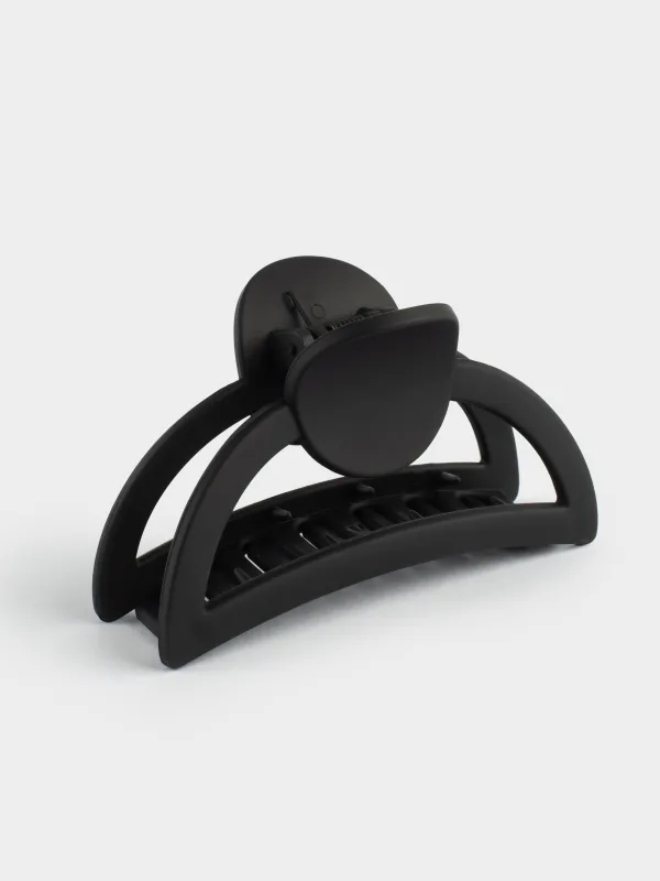 Шаш қыстырғыш, 9 см, пластик, қара, краб, негізгі, image-0