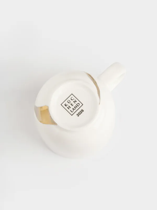 Кружка, 340 мл, фарфор N, бело-золотистая, Пожелание, Revival, image-4