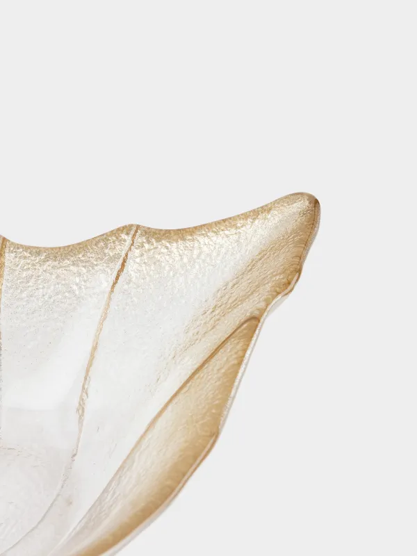 Блюдо, 22х12х5 см, стекло Р, бежевое, Градиент, Ракушка, Seaside, image-1