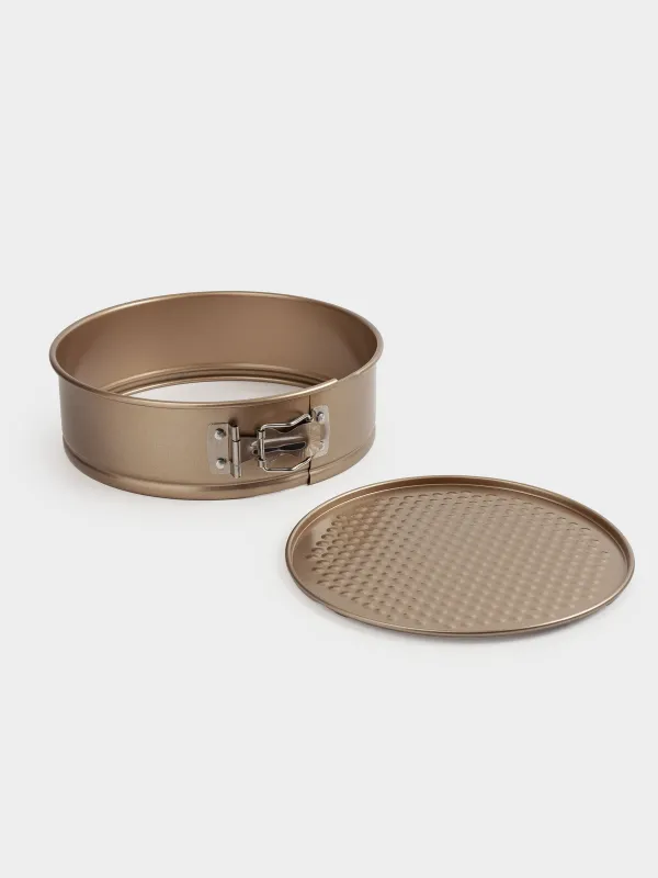 Форма для выпечки, 22 см, разъемная, с покрытием, сталь, медная, Resto clip, image-6