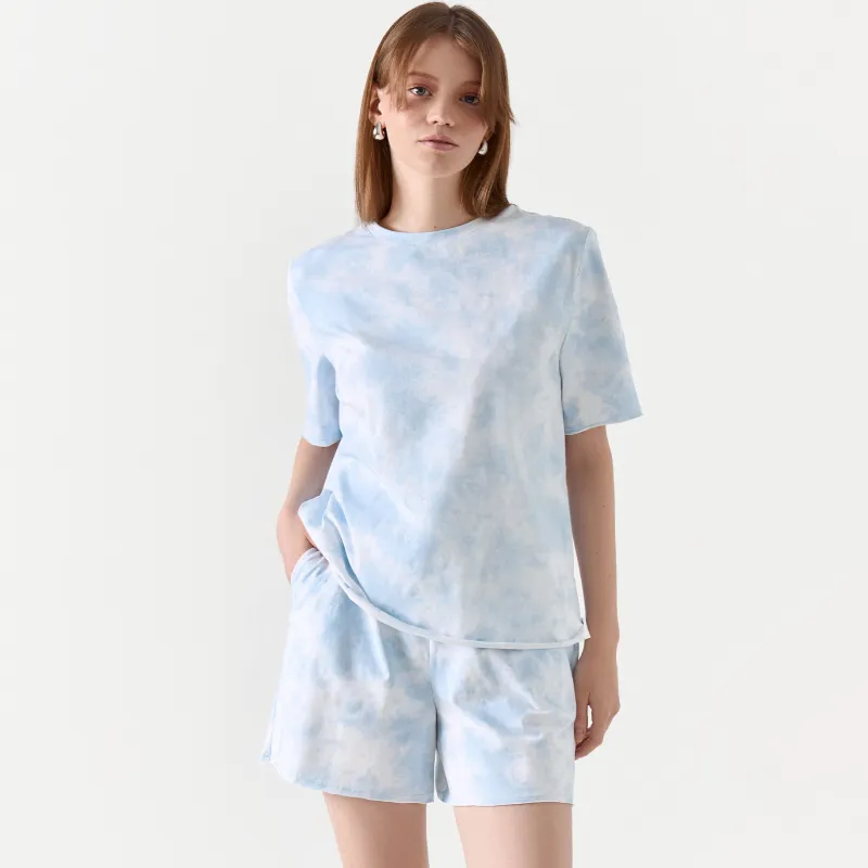 Футболка домашняя, голубая, Jocelyn