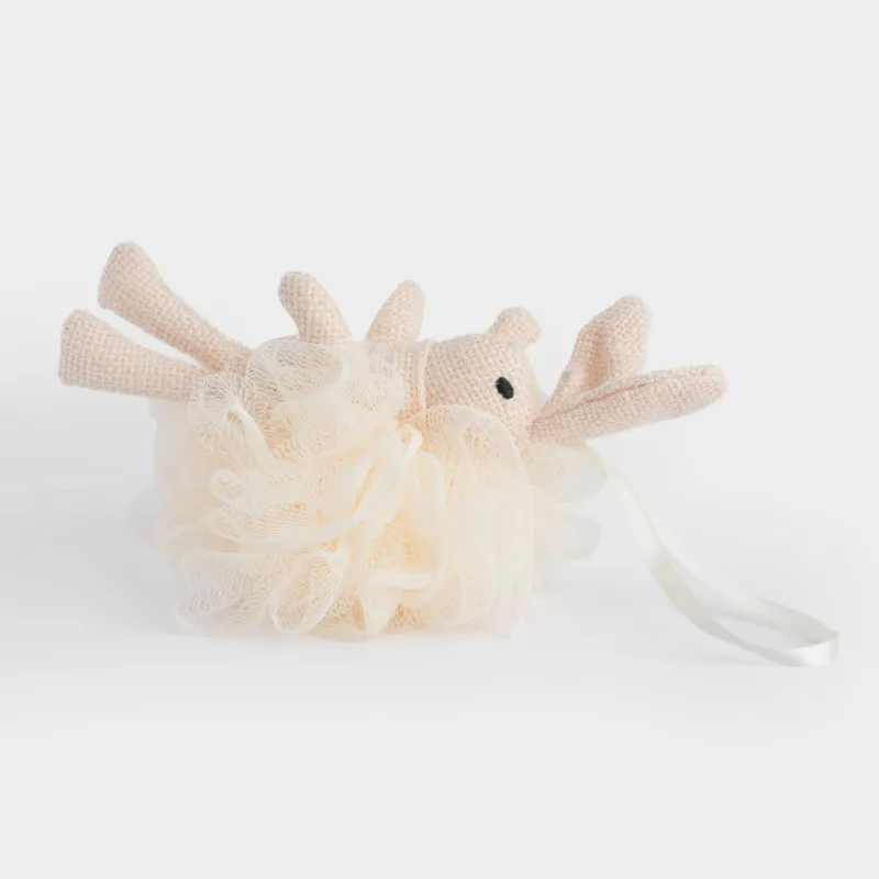 Балаларға арналған дене жууға арналған жөке, 10х16 см, полиэтилен/полиэстер, қызғылт, Қоян, Rabbit, image-2