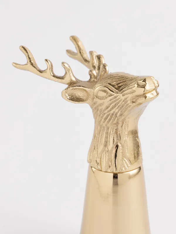 Араққа арналған рюмка, 150 мл, металл, алтын, Бұғы, Arctic deer, image-3