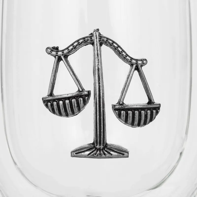 Саптыаяқ, 350 мл, металлдан жасалған шыны, күміс, Таразы, Air zodiac, image-5