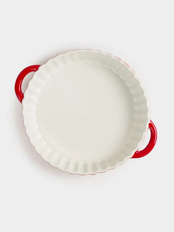 Пісіруге арналған қалып, 28 см, керамика, дөңгелек, қызғылт, Градиент, Cakes gradient, image-5