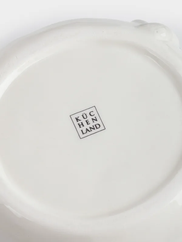 Салат ыдысы, 17х7 см, мл, керамика, сүт түстес, Саңырауқұлақтар, Slight frost, image-4