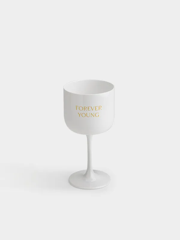 Шарап бокалы, 320 мл, пластик, Forever young, курс, image-3
