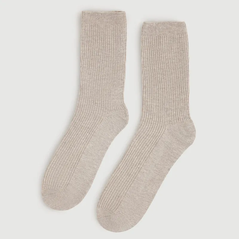 Әйелдер шұлықтары, ө. 35-38, мақта/полиэстер, сарғылт, Rubchik