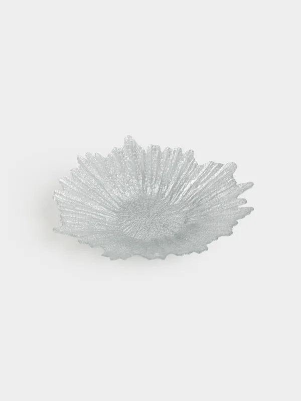 Жеміс вазасы, 42х7 см, шыны Р, күміс түстес, Verge, image-1