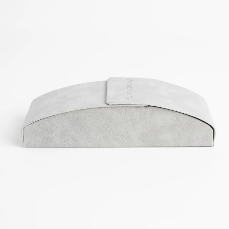 Көзілдірік қабы, 15x5 см, полиуретан, ашық сұр, Rock, image-2