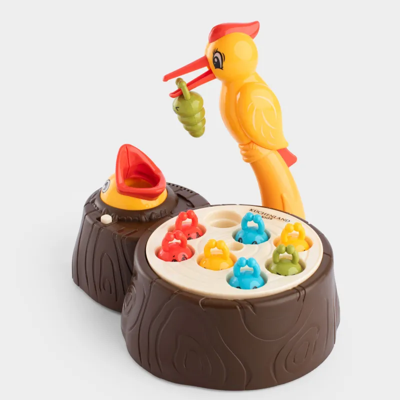 Сұрыптаушы ойыншық, 17х11 см, дамытушы, анимацияланған, пластик, Құрт же, Game, image-4