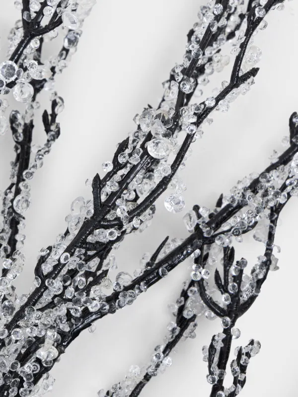 Сәндік бұтақ, 73 см, пластик/металл, Мұз бұтағы, Crystal decor, image-1