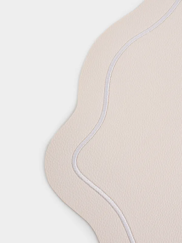 Салфетка под приборы, 38х47 см, ПВХ/полиэстер, фигурная, молочная, Винтаж, Rock vintage, image-4