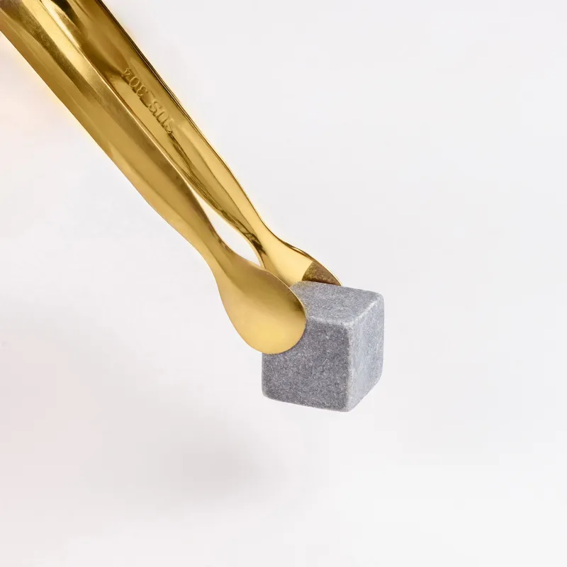 Сусындарды салқындатуға арналған текшелер жиынтығы, 12pr, қысқыштармен, қорапта, мәрмәр/Болат, мәрмәр, image-7