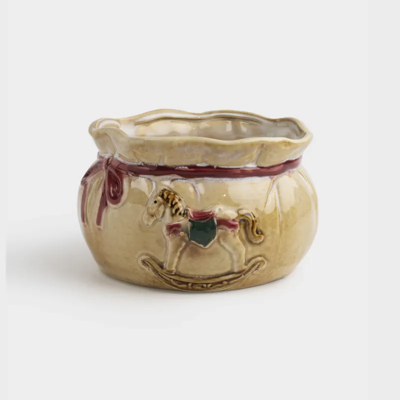 Конфетница, 17х10 см, керамика, Мешок с подарками, Christmas miracle classic