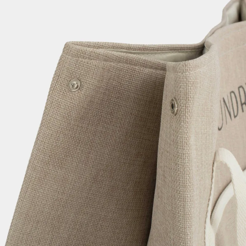 Іш киімді сақтауға арналған сөмке, 46х56х29 см, тұтқалары бар, полиэстер, тікбұрышты, сарғылт-қоңыр, Laundry, image-5