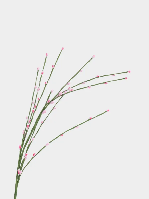 Сәндік бұтақ, 70 см, пластик, Қызғылт жидектер, Willow decor, image-1