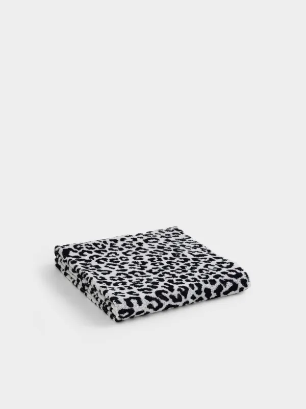 Сүлгі, 70х140 см, мақта, сүт түстес, Леопард принті, Leopard cotton, image-0